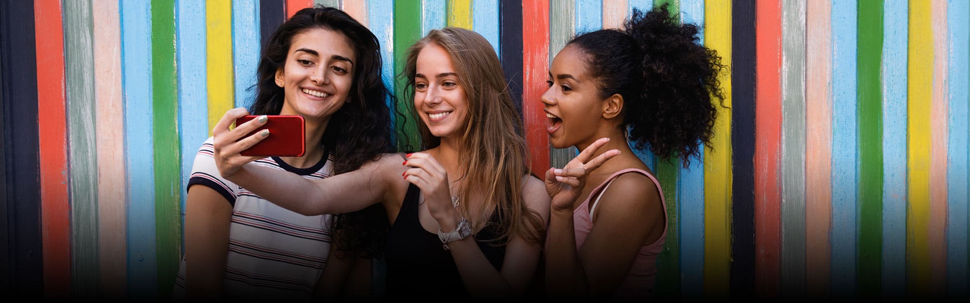 Teenage Girls Taking Selfies Flanagan Orthodontics Ringgold GA